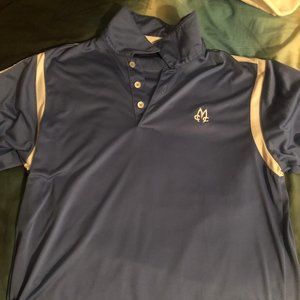 ADIDAS blue golf polo